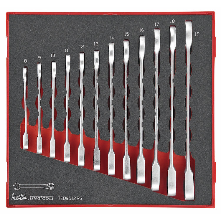 Teng Combination Spanner Set Ratchet 12pcs