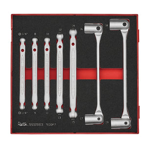 Teng Double Flex Wrench Set 7pcs