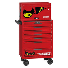 Load image into Gallery viewer, Teng PRO35 26&quot; Stack Rollcab 11 Drawer Tool Kit FOAM Red 418pcs

