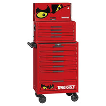 Load image into Gallery viewer, Teng PRO35 26&quot; Stack Rollcab 11 Drawer Tool Kit FOAM Red 418pcs
