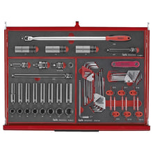 Load image into Gallery viewer, Teng PRO35 26&quot; Stack Rollcab 11 Drawer Tool Kit FOAM Red 418pcs

