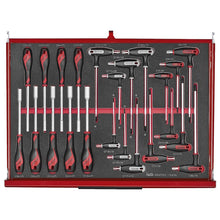 Load image into Gallery viewer, Teng PRO35 26&quot; Stack Rollcab 12 Drawer Tool Kit FOAM Red 528pcs
