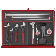 Load image into Gallery viewer, Teng PRO35 53&quot; Monster Stack Rollcab 19 Drawer Tool Kit FOAM Red 1133pcs

