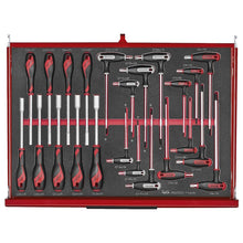 Load image into Gallery viewer, Teng PRO35 53&quot; Monster Stack Rollcab 19 Drawer Tool Kit FOAM Red 1133pcs
