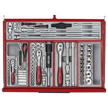 Load image into Gallery viewer, Teng PRO35 53&quot; Monster Stack Rollcab 19 Drawer Tool Kit Red 1295pcs
