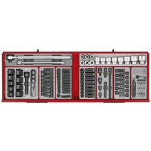 Load image into Gallery viewer, Teng PRO35 53&quot; Monster Stack Rollcab 19 Drawer Tool Kit Red 1295pcs
