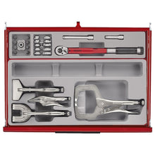 Load image into Gallery viewer, Teng PRO35 53&quot; Monster Stack Rollcab 19 Drawer Tool Kit Red 1295pcs
