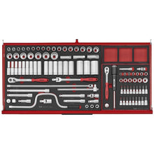 Load image into Gallery viewer, Teng PRO35 37&quot; Rollcab 7 Drawer Tool Kit FOAM Red 513pcs

