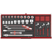 Load image into Gallery viewer, Teng PRO35 37&quot; Rollcab 7 Drawer Tool Kit FOAM Red 513pcs
