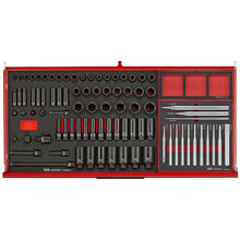 Load image into Gallery viewer, Teng PRO35 37&quot; Rollcab 7 Drawer Tool Kit FOAM Red 513pcs
