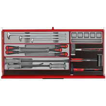 Load image into Gallery viewer, Teng PRO35 37&quot; Rollcab 7 Drawer Tool Kit Red 595pcs
