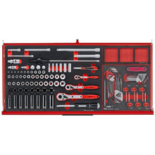 Load image into Gallery viewer, Teng PRO35 37&quot; Rollcab 7 Drawer Tool Kit FOAM Red 637pcs
