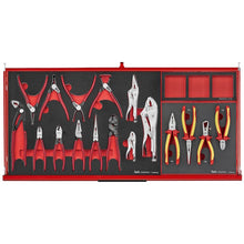 Load image into Gallery viewer, Teng PRO35 37&quot; Rollcab 7 Drawer Tool Kit FOAM Red 637pcs
