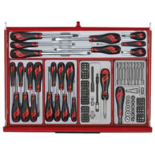 Load image into Gallery viewer, Teng PRO35 53&quot; Rollcab 9 Drawer Tool Kit Red 615pcs
