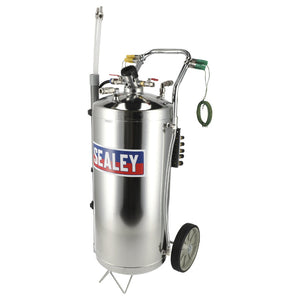 Sealey Air Operated Fuel Drainer 40L Stainless Steel