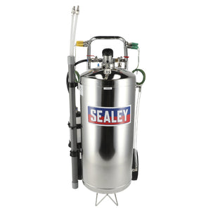 Sealey Air Operated Fuel Drainer 40L Stainless Steel