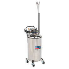 Load image into Gallery viewer, Sealey Fuel Tank Drainer 90L Stainless Steel
