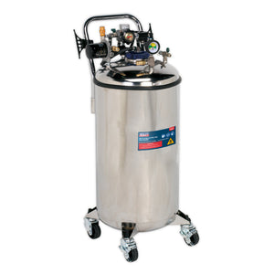 Sealey Fuel Tank Drainer 90L Stainless Steel