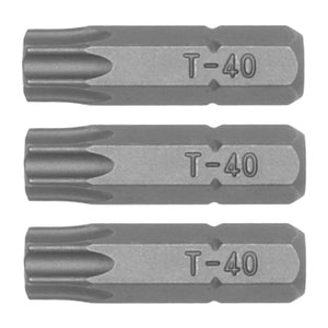 Teng Bit TPX40 25mm Long 1/4" Hex Drive 3pcs