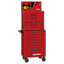 Load image into Gallery viewer, Teng PRO35 26&quot; Stack Rollcab 16 Drawer Tool Storage Red

