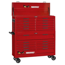Load image into Gallery viewer, Teng PRO35 53&quot; Stack Rollcab 19 Drawer Tool Storage Red
