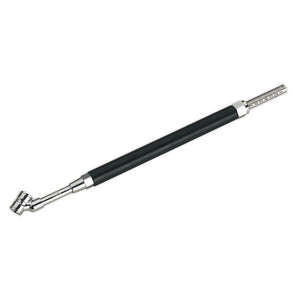 Sealey Tyre Pressure Gauge Deluxe Twin Push-On Connector 0-11bar(0-160psi)