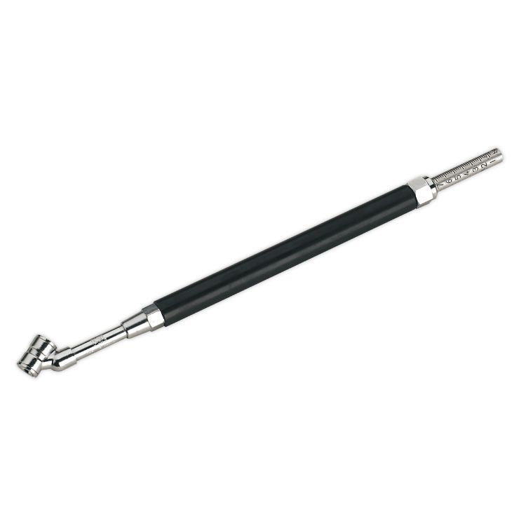 Sealey Tyre Pressure Gauge Deluxe Twin Push-On Connector 0-11bar(0-160psi)