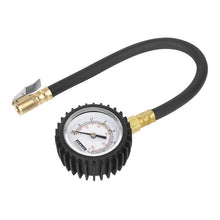 Load image into Gallery viewer, Sealey Tyre Pressure Gauge, Clip-On Chuck 0-7bar(0-100psi)
