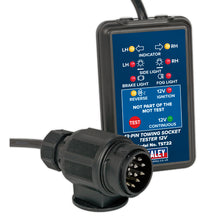 Load image into Gallery viewer, Sealey Towing Socket Tester 13-Pin 12V - DVSA Approved
