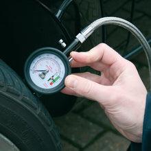 Load image into Gallery viewer, Sealey Tyre Pressure Gauge &amp; Tyre Tread Depth Gauge - Flexible Hose 0-8bar(0-120psi)
