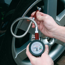 Load image into Gallery viewer, Sealey Tyre Pressure Gauge &amp; Tyre Tread Depth Gauge - Flexible Hose 0-8bar(0-120psi)
