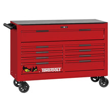 Load image into Gallery viewer, Teng PRO35 53&quot; Stack Rollcab 19 Drawer Tool Storage Red
