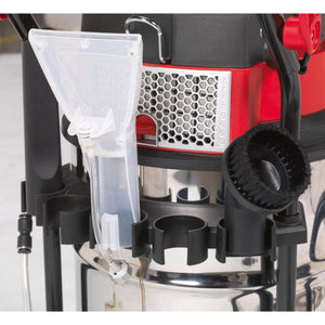 Sealey Valet Machine Wet & Dry 30L Stainless Drum