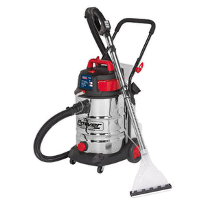 Sealey Valet Machine Wet & Dry 30L Stainless Drum