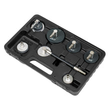 Load image into Gallery viewer, Sealey 7pc Brake &amp; Clutch Pressure Bleeder Cap Set
