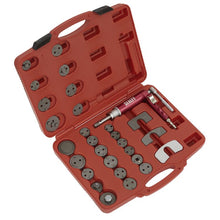 Load image into Gallery viewer, Sealey Air Operated Brake Piston Wind-Back Tool Kit 29pc
