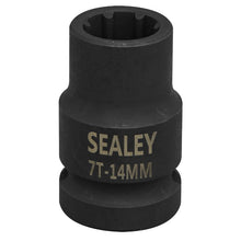 Load image into Gallery viewer, Sealey Brake Caliper Socket 1/2&quot; Drive 14mm - 7-Point
