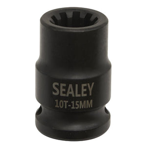 Sealey Brake Caliper Socket 1/2" Drive 15mm - 10-Point