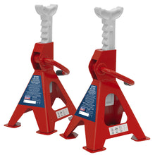 Load image into Gallery viewer, Sealey Axle Stands (Pair) 2 Tonne Capacity per Stand Ratchet Type
