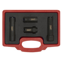 Load image into Gallery viewer, Sealey Diesel Injector Socket Set 4pc - Commercial
