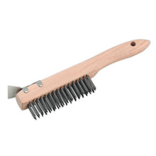 Load image into Gallery viewer, Sealey Wire Brush, Steel Fill &amp; Scraper 260mm
