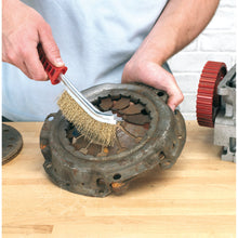 Load image into Gallery viewer, Sealey Wire Brush Brassed Steel Plastic Handle
