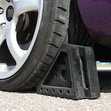 Load image into Gallery viewer, Sealey Rubber Wheel Chocks - Pair (WC01)
