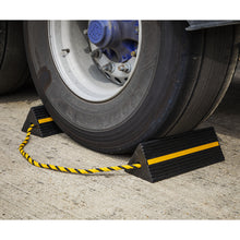 Load image into Gallery viewer, Sealey Heavy-Duty Rubber Wheel Chocks - Pair
