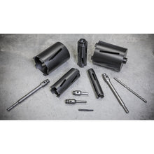 Load image into Gallery viewer, Sealey Diamond 5 Core Kit (38, 52 ,65, 117, 127mm Cores, Adaptors)
