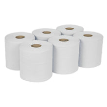 Load image into Gallery viewer, Sealey Paper Roll White 2-Ply Embossed 150M - Pack of 6
