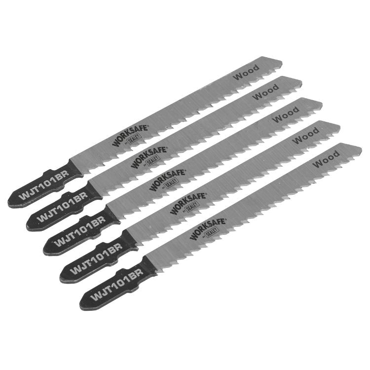Sealey Jigsaw Blade 75mm - Wood & Plastics  10tpi - Pack of 5 (WJT101BR)