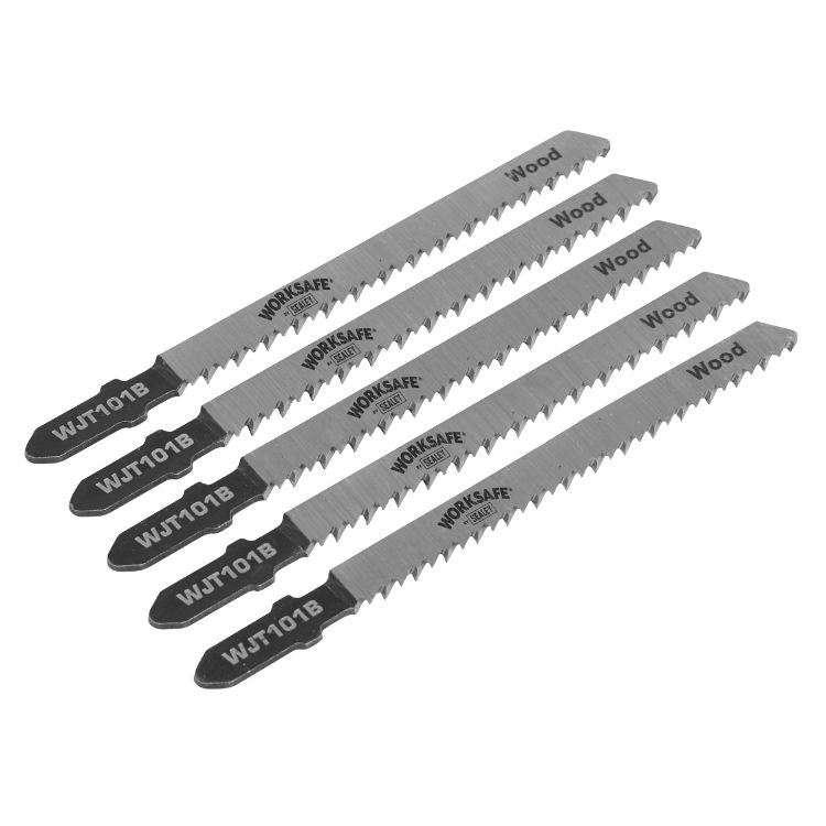 Sealey Jigsaw Blade 75mm - Wood & Plastics  10tpi - Pack of 5 (WJT101B)