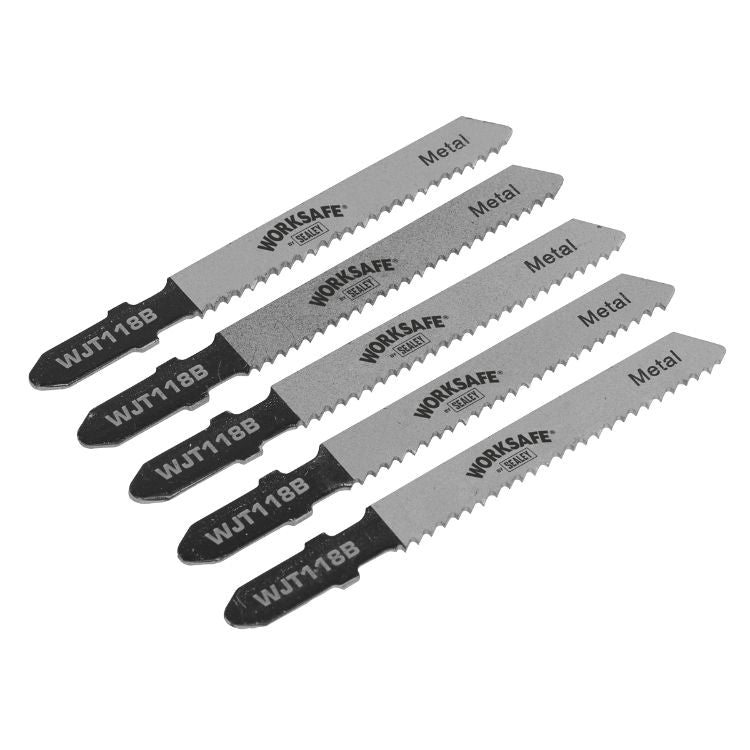 Sealey Jigsaw Blade 55mm - Metal 12tpi - Pack of 5 (WJT118B)
