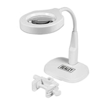Load image into Gallery viewer, Sealey Dimmable Dual Mounting Magnifying Worklight 45 SMD LED - 230V
